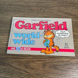 Vintage 1988 Garfield World-Wide His 15th Book Comic by Jim Davis Paperback